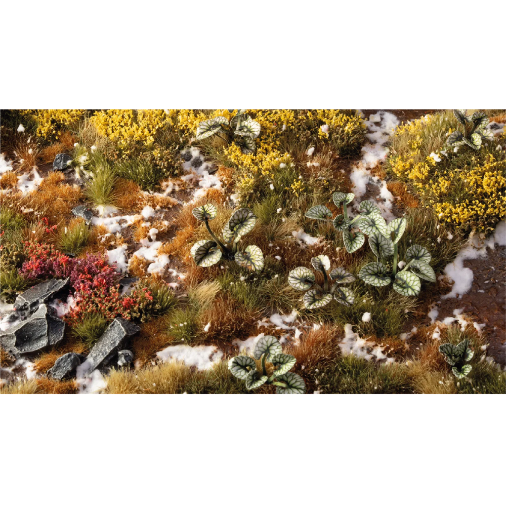 Gamers Grass Bugloss Paper Plants sheet with 73 detailed woodland leaves for miniature dioramas