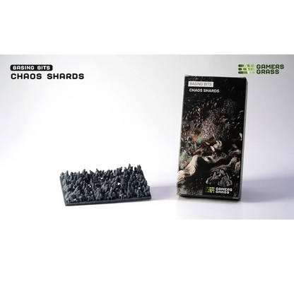 Gamers Grass Chaos Shards. Gaming miniatures set with 'Chaos Shards' packaging on a white background