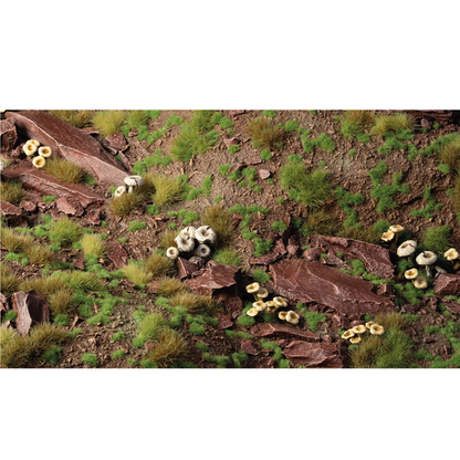 Gamers Grass Tiny Strong Green 1mm Tufts. 500 self-adhesive miniature grass tufts for forests, meadows and scenic basing.