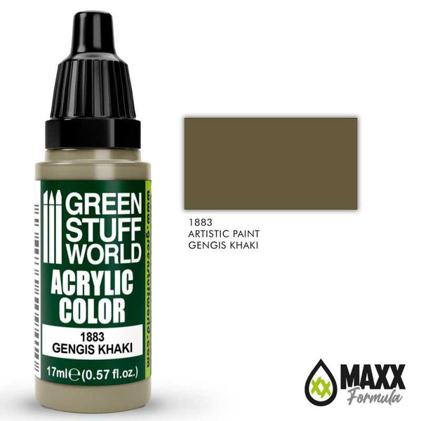 Gengis Khaki Maxx Formula Acrylic Colour - Green Stuff World