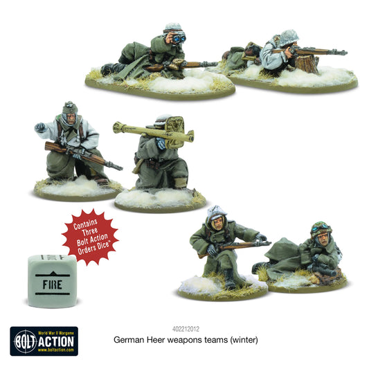German Heer Winter Weapons Teams...