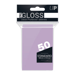 50 Pro Gloss Deck Protector Sleeves - Lilac 66x91mm