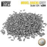 Grey 1:24 Model Bricks x200 - Gr...