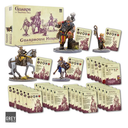 Guards of Traitor’s Toll Guardhouse Heroes resin miniatures and cards for fantasy skirmish tabletop game