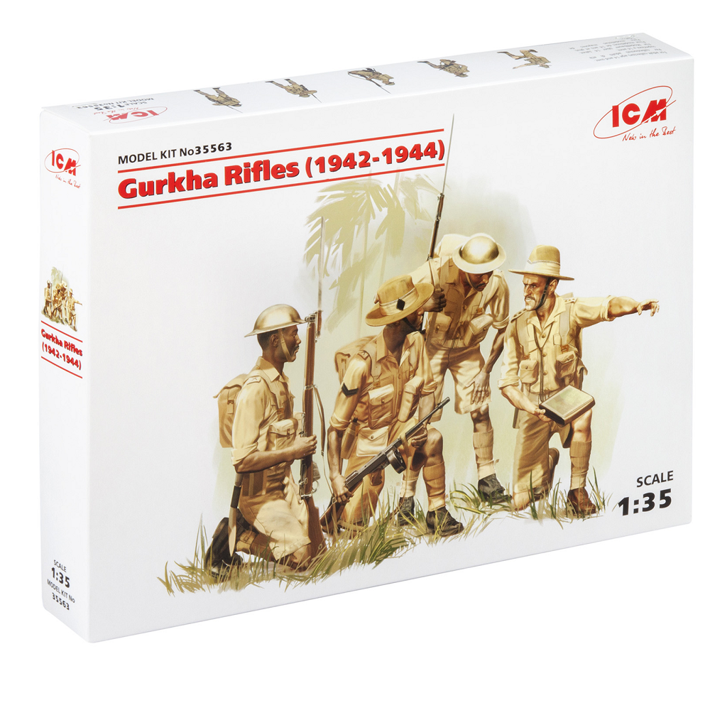 ICM Plastic Model Kit Gurkha Rifles (1942-1944), Scale 1:35