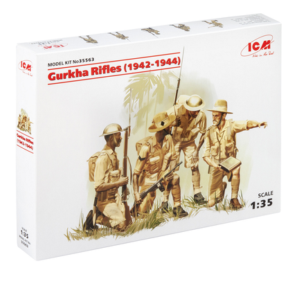 ICM Plastic Model Kit Gurkha Rifles (1942-1944), Scale 1:35