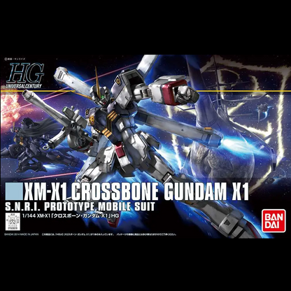 HG XM-X1 Crossbone Gundam X1. Gundam model box art 