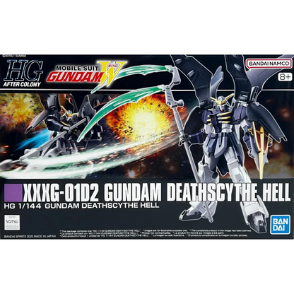HG XXXG-01D2 Gundam Deathscythe Hell gunpla model kit box art 