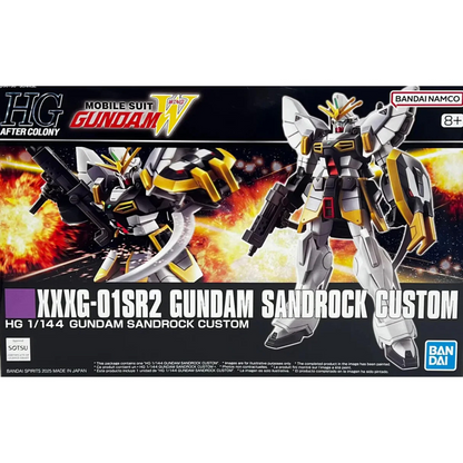HG XXXG-01SR2 Gundam Sandrock Custom gunpla model kit box art