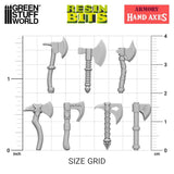 3D Printed Hand Axes | Green Stuff World Warhammer Conversion