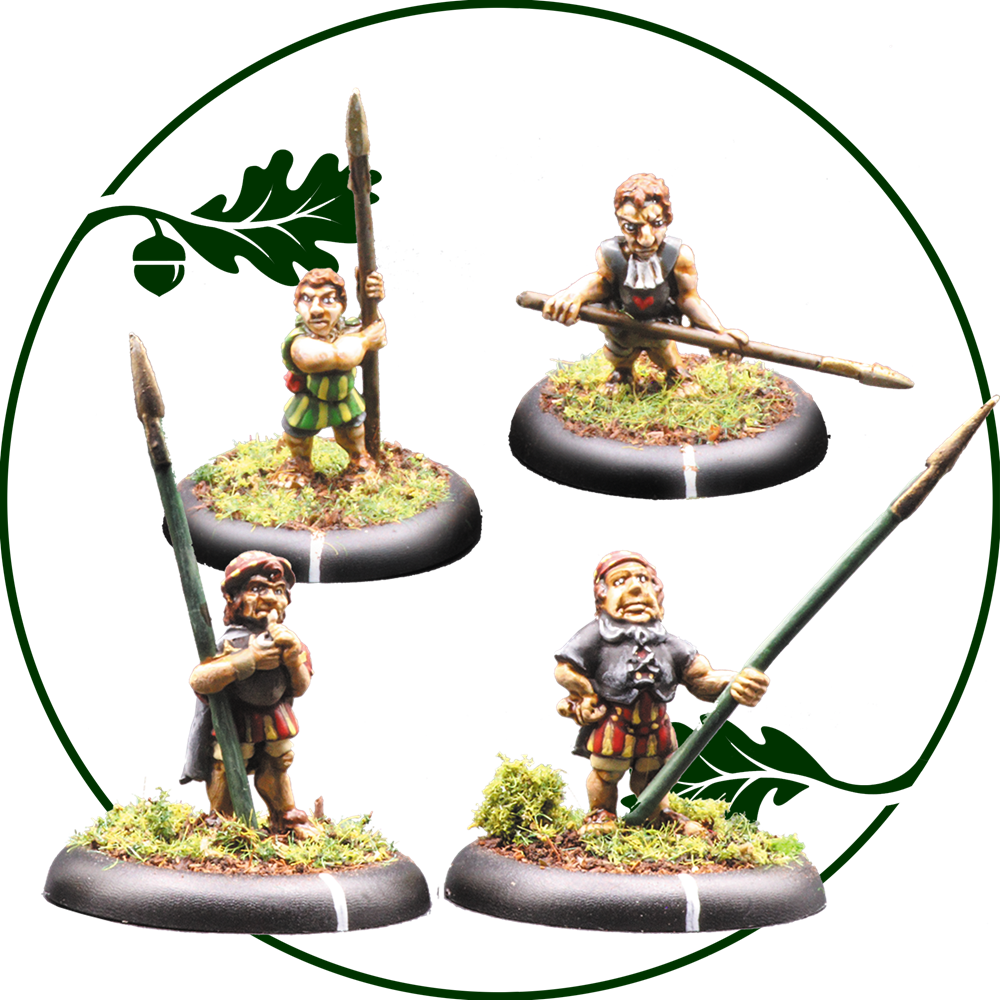 Hearthfolk Cludbur Warders Oakbound miniatures