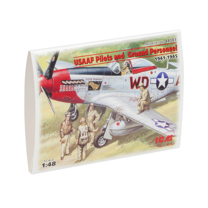ICM 1:48 USAAF Pilots and Ground Personnel (1941-1945) Model Kit