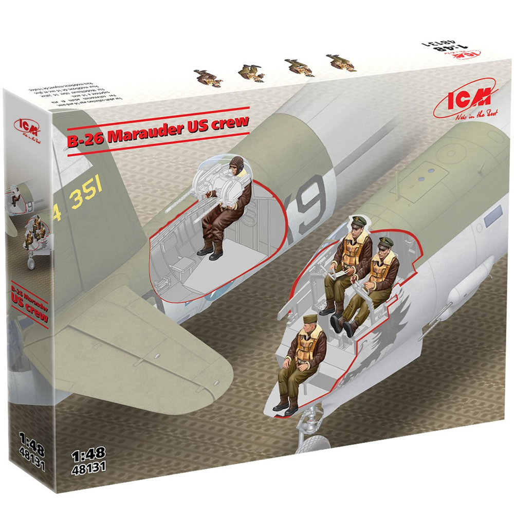 ICM B-26 Marauder U.S. Crew figure set box art 
