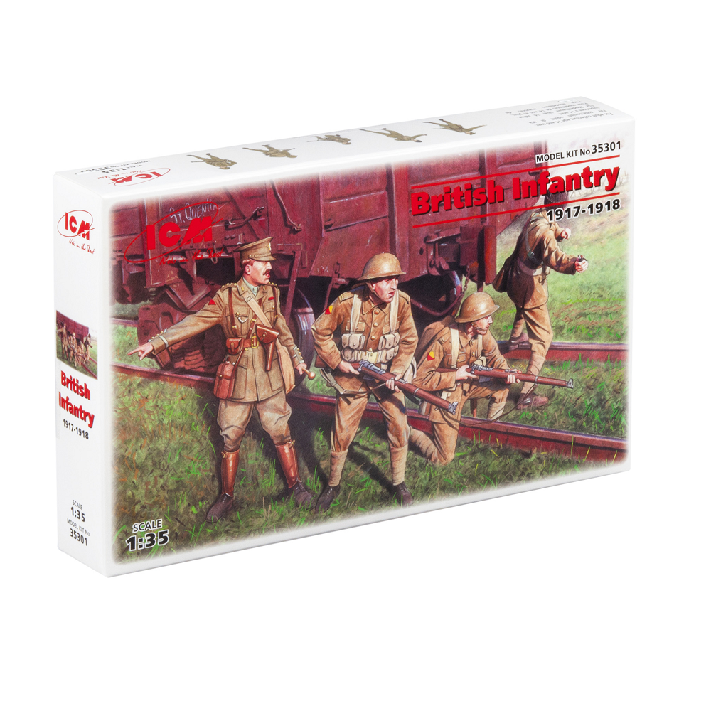 ICM British Infantry (1917-1918) 1:35 Scale Plastic Model Kit