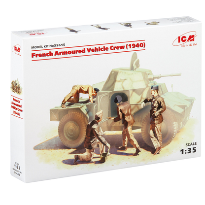ICM French Armoured Vehicle Crew Model Kit (1940) Scale 1:35