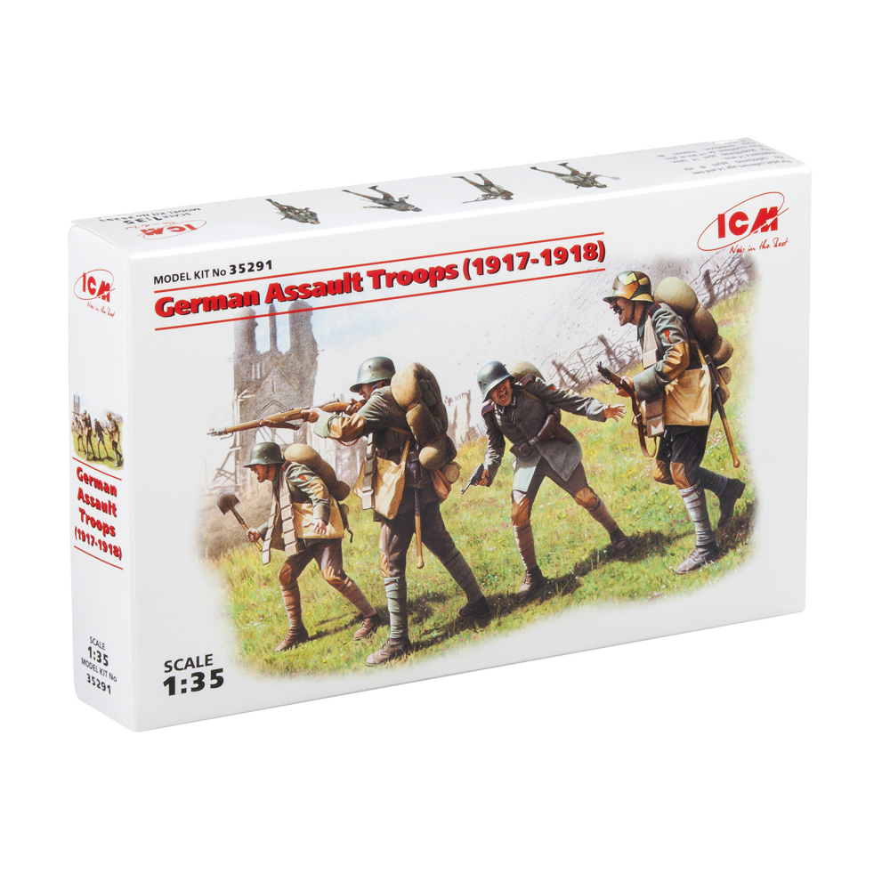 ICM German Assault Troops (1917-1918) 1:35 Scale Plastic Model Kit