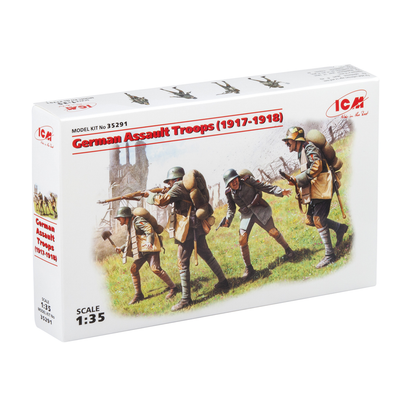 ICM German Assault Troops (1917-1918) 1:35 Scale Plastic Model Kit