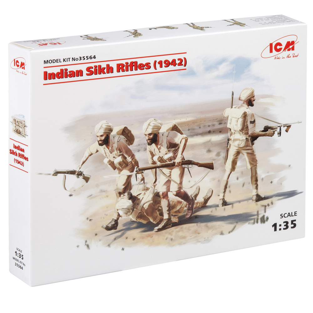 ICM Indian Sikh Rifles Model Kit (1942)  Scale 1:35