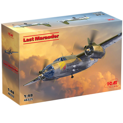 ICM Last Marauder B-26G Tail End Charlie WWII bomber 1:48 scale plastic model kit