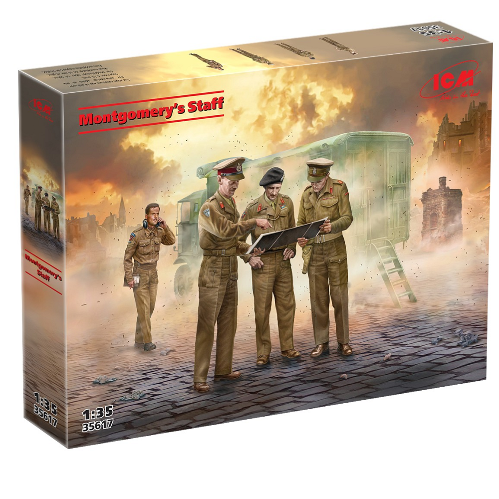 ICM Montgomery’s Staff 1:35 Scale Plastic Model Kit