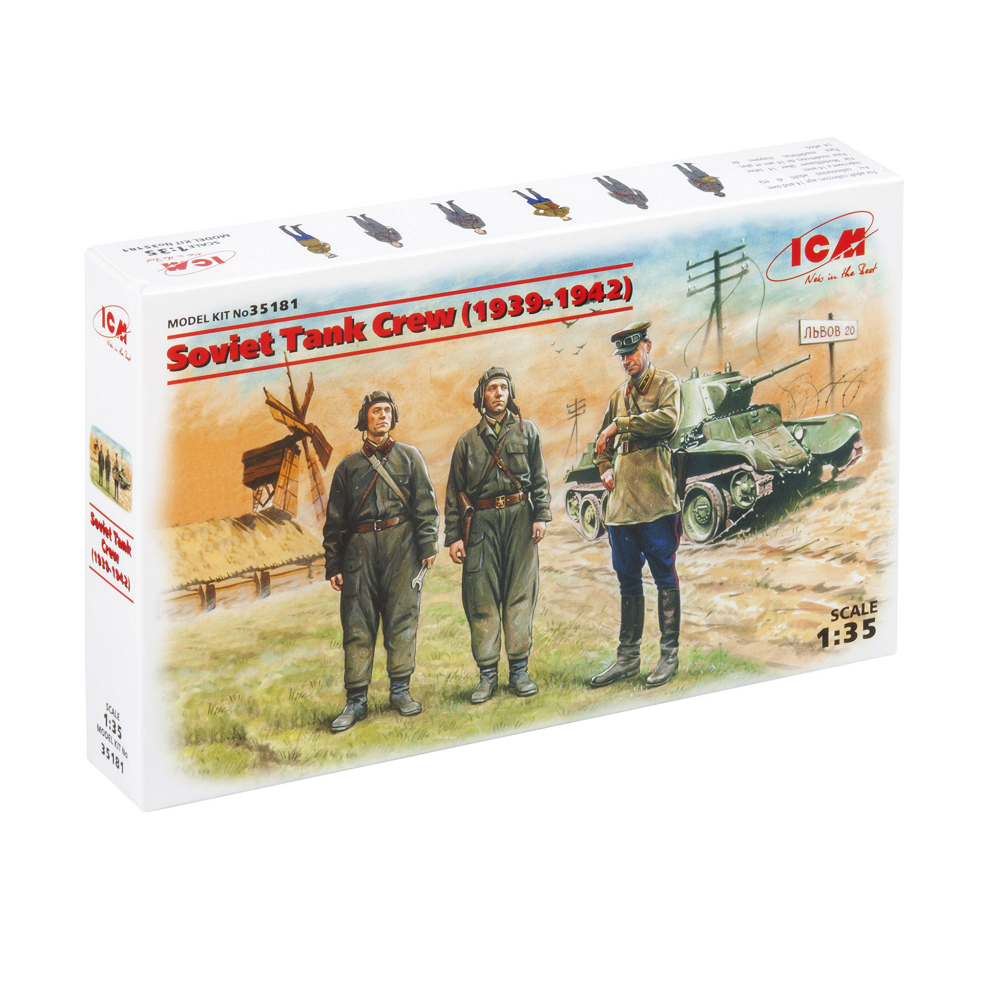 ICM Soviet Tank Crew 1939-1942 1:35 Scale Plastic Model Kit
