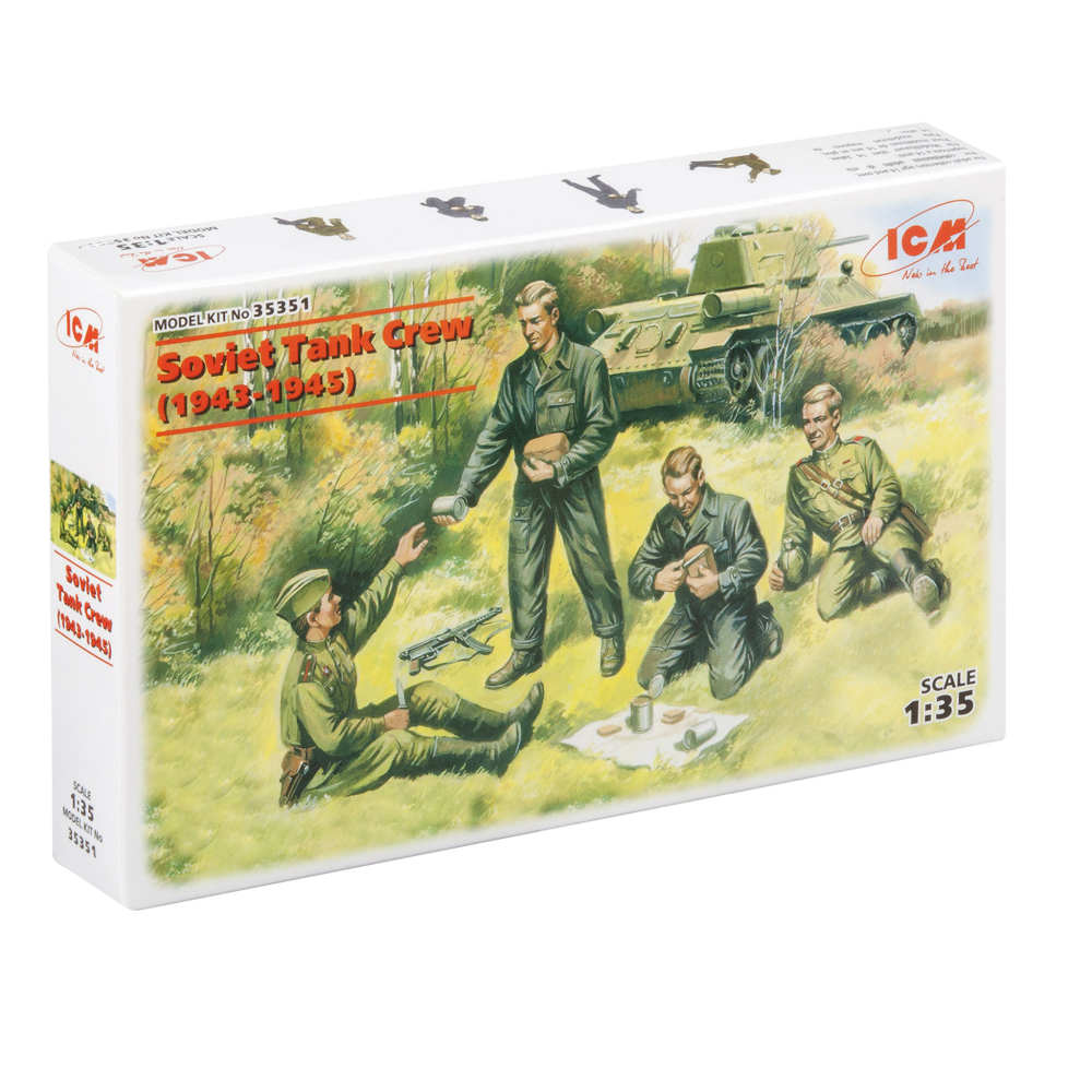 ICM Soviet Tank Crew (1943-1945) 1:35 Scale Plastic Model Kit