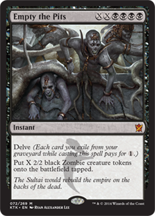 Empty the Pits #072 MTG Khans Of Tarkir Single