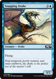Snapping Drake MTG Single | Core Set 2019 #075