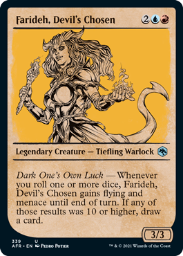 Farideh, Devil's Chosen Rulebook Frame #339 | Adventures in the Forgotten RealmsSingles
