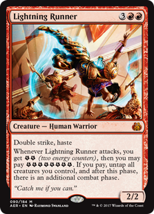 Lightning Runner MTG Aether Revolt #090