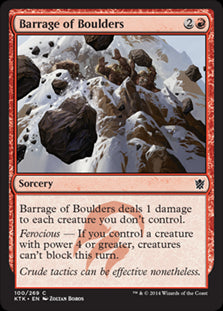 Barrage of Boulders #100 MTG Khans Of Tarkir Single
