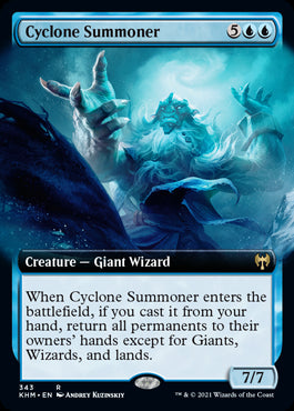 Cyclone Summoner Extended Art #343 MTG Kaldheim Single