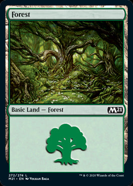 Forest #272 MTG Core 2021 Single