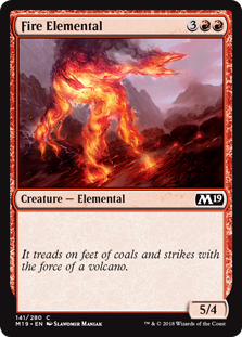 Fire Elemental MTG Single | Core Set 2019 #141
