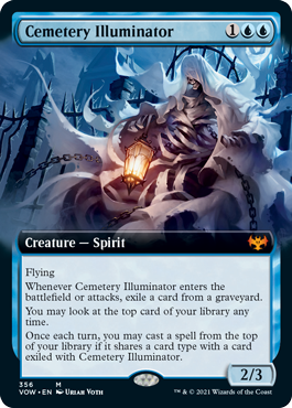 Extended Art Cemetery Illuminator #356 MTG Crimson Vow Single