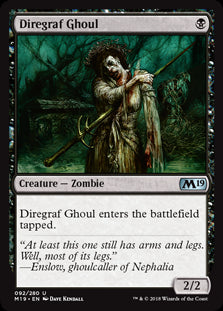 Diregraf Ghoul MTG Single | Core Set 2019 #092