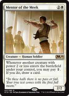 Mentor of the Meek MTG Single | Core Set 2019 #027