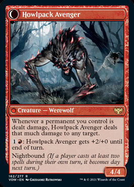 Ill-Tempered Loner // Howlpack Avenger card back