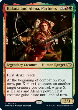 Halana and Alena, Partners #239 MTG Crimson Vow Single