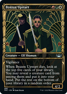 Brazen Upstart Showcase Frame Streets Of New Capenna #296