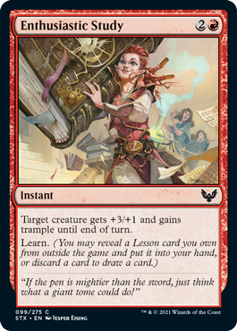 Enthusiastic Study #099 MTG Strixhaven Single