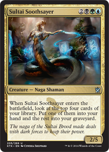 Sultai Soothsayer #205 MTG Khans Of Tarkir Single