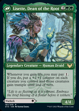 Valentin, Dean of the Vein // Lisette, Dean of the Root #161 MTG Strixhaven Single Card Back