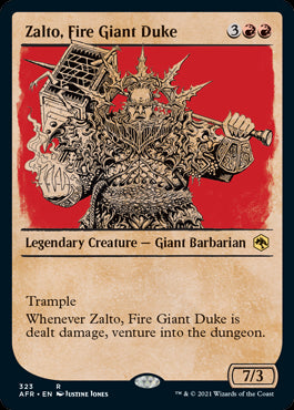 Zalto, Fire Giant Duke Rulebook Frame #323 | Adventures in the Forgotten RealmsSingles