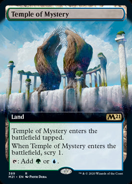 Temple of Mystery Extended Art #389 MTG Core 2021 Single