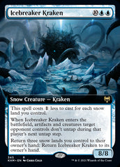 Icebreaker Kraken Extended Art #345 MTG Kaldheim Single