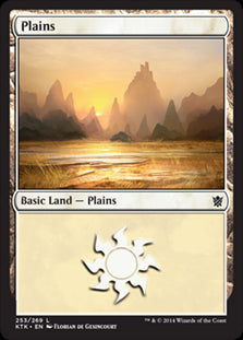 Plains V.4 #253 MTG Khans Of Tar...