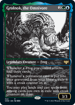 Showcase Grolnok, the Omnivore #324 MTG Crimson Vow Single