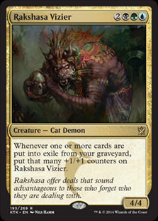 Rakshasa Vizier #193 MTG Khans O...