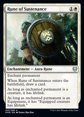 Rune of Sustenance #025 MTG Kald...